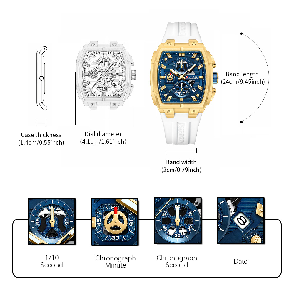 CURREN Luxury Vintage Watch fo - Jewelry For Watches review and price